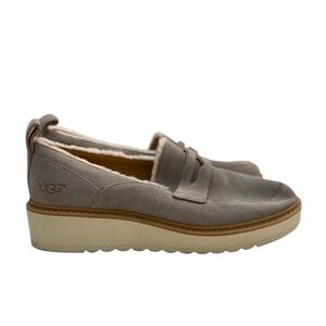 UGG Gray Loafers with Cream Sole